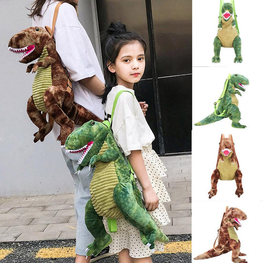 Kids Bag Parent-child Dinosaur Bag New Children Backpack Cartoon Big Dinosaur Backpaack Mochila Infantil